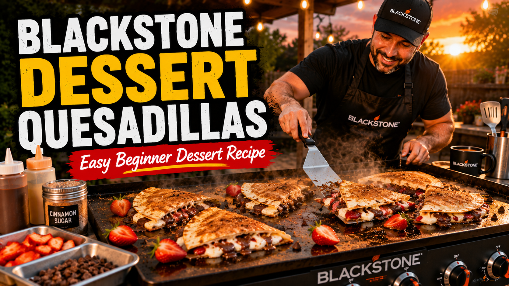 BLACKSTONE DESSERT QUESADILLAS